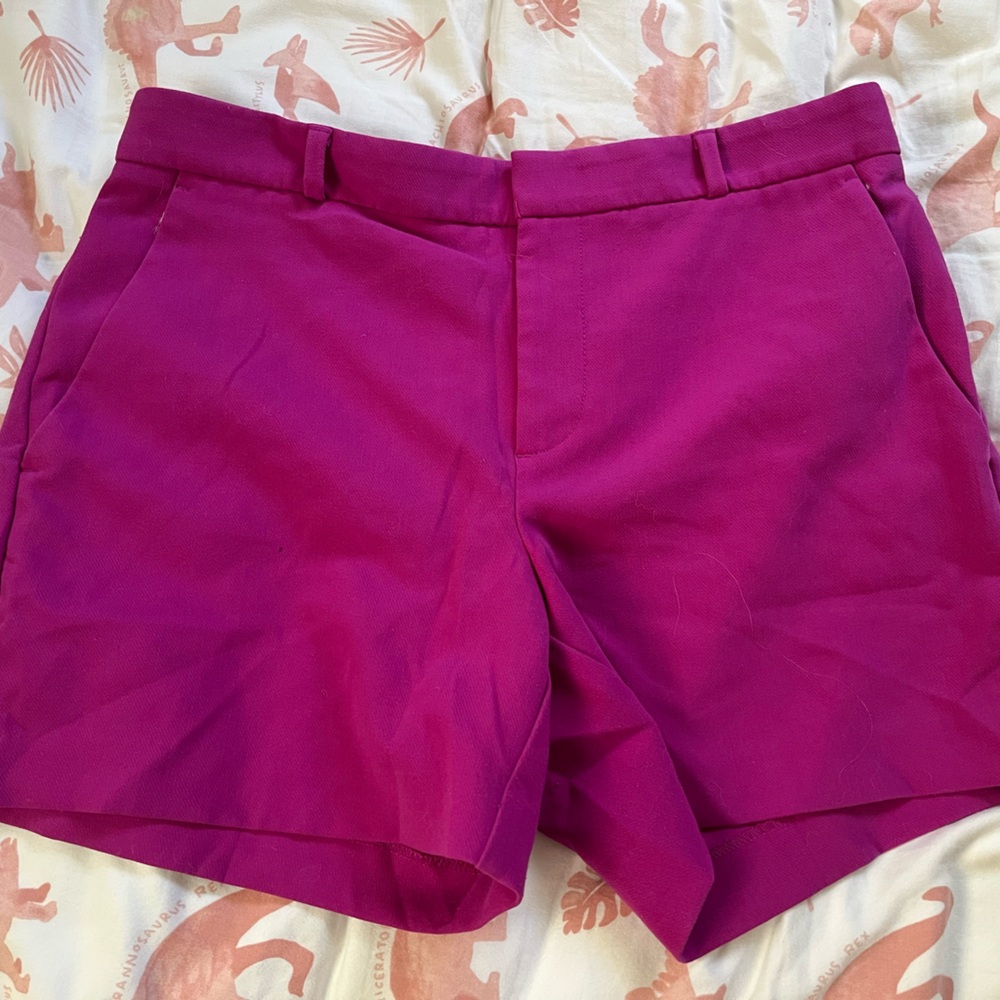 Banana Republic Mid Waist Magenta Shorts